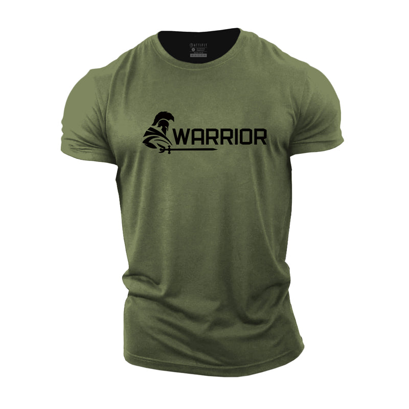 Cotton Spartan Warrior Graphic T-shirts