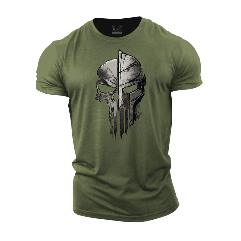 Skeleton Spartan Cotton T-Shirt