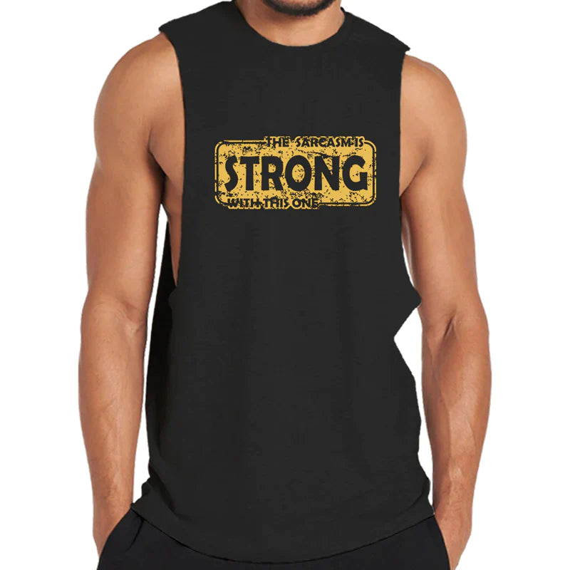 Cotton Strong Graphic Men's Tank Top