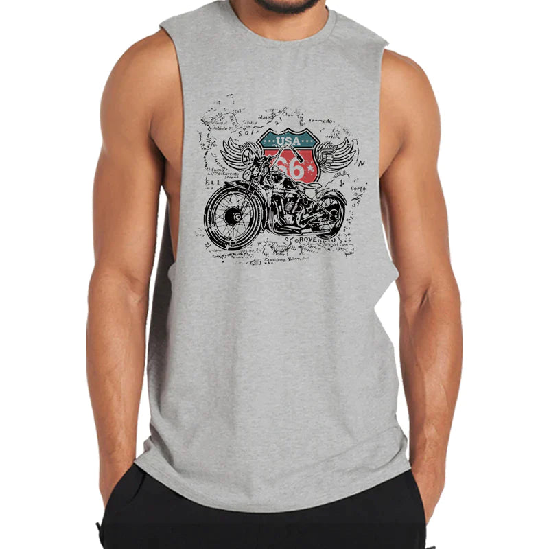 Cotton USA 66 Road Men's Tank Top