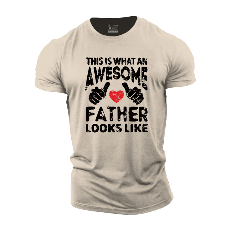 Awesome Father Cotton T-Shirt