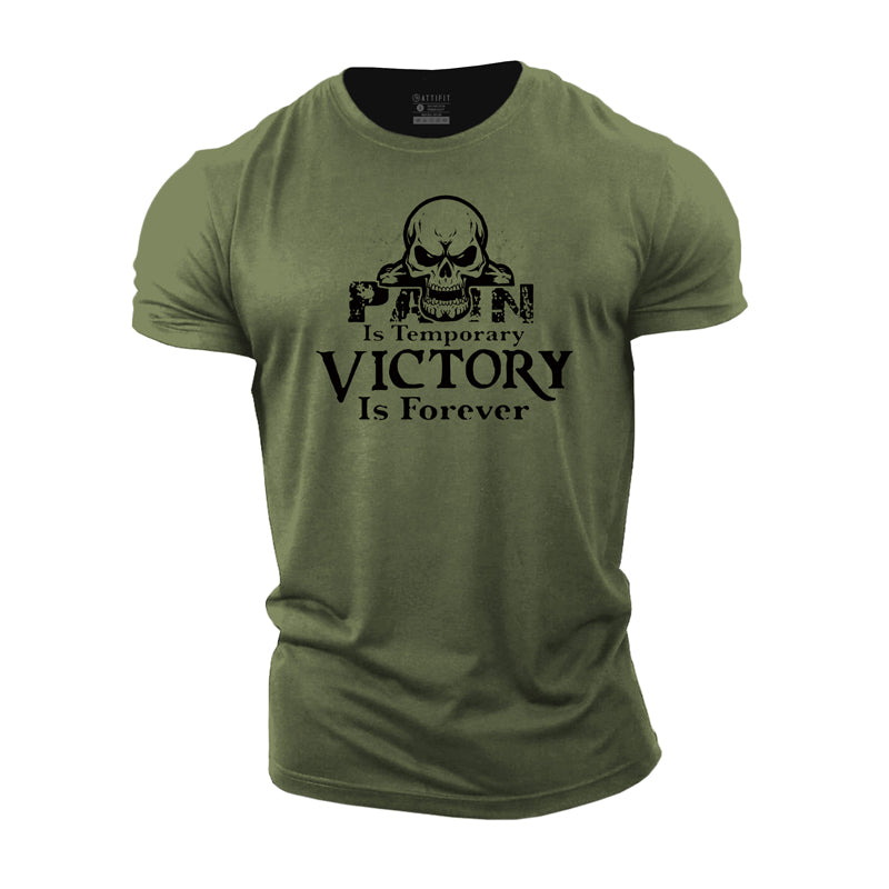 Cotton Victory Is Forever Graphic Men's T-shirts