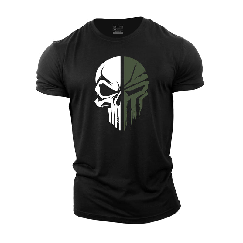 Skull Spartan Cotton T-Shirt