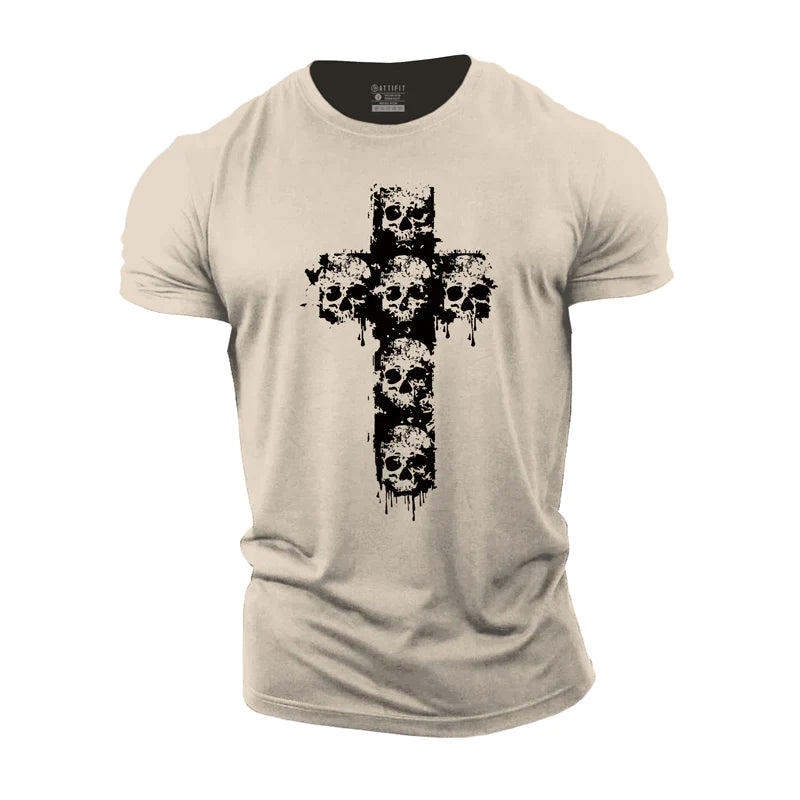 Skull Cross Cotton T-Shirt