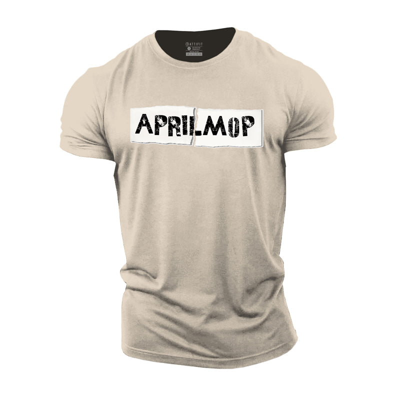 Cotton Aprilmop Graphic Men's T-shirts