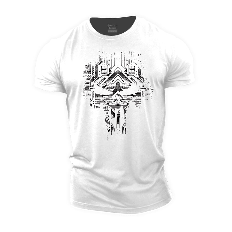 Digital Skeleton Cotton T-Shirt