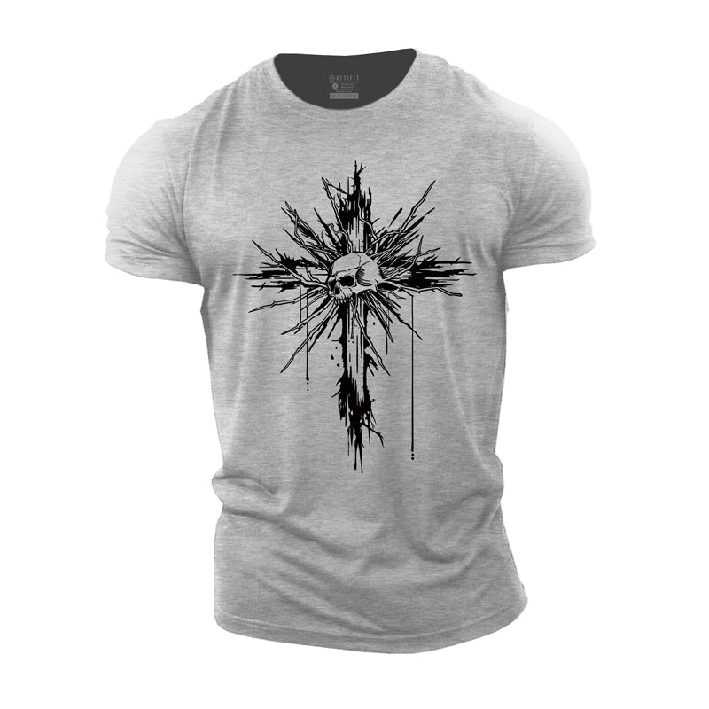 Cross Skull Cotton T-Shirt