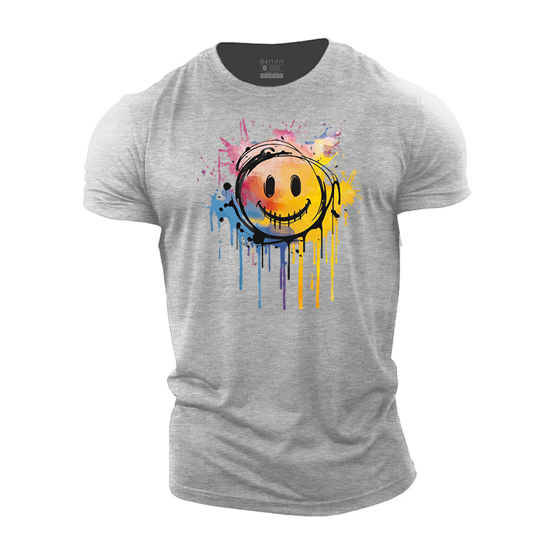 Gleeful Expression Cotton T-Shirt