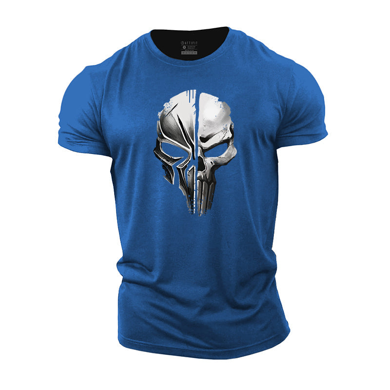 Skull Helmet Cotton T-Shirt