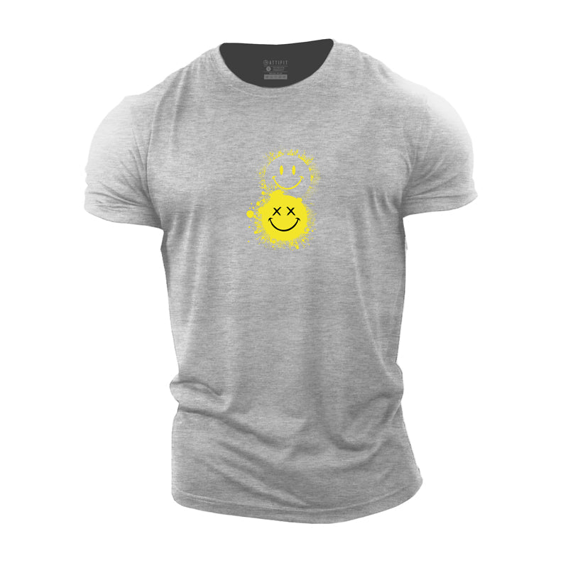 Grinning Face Cotton T-Shirt