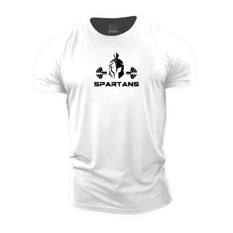 Helmet of Spartan Cotton T-Shirt