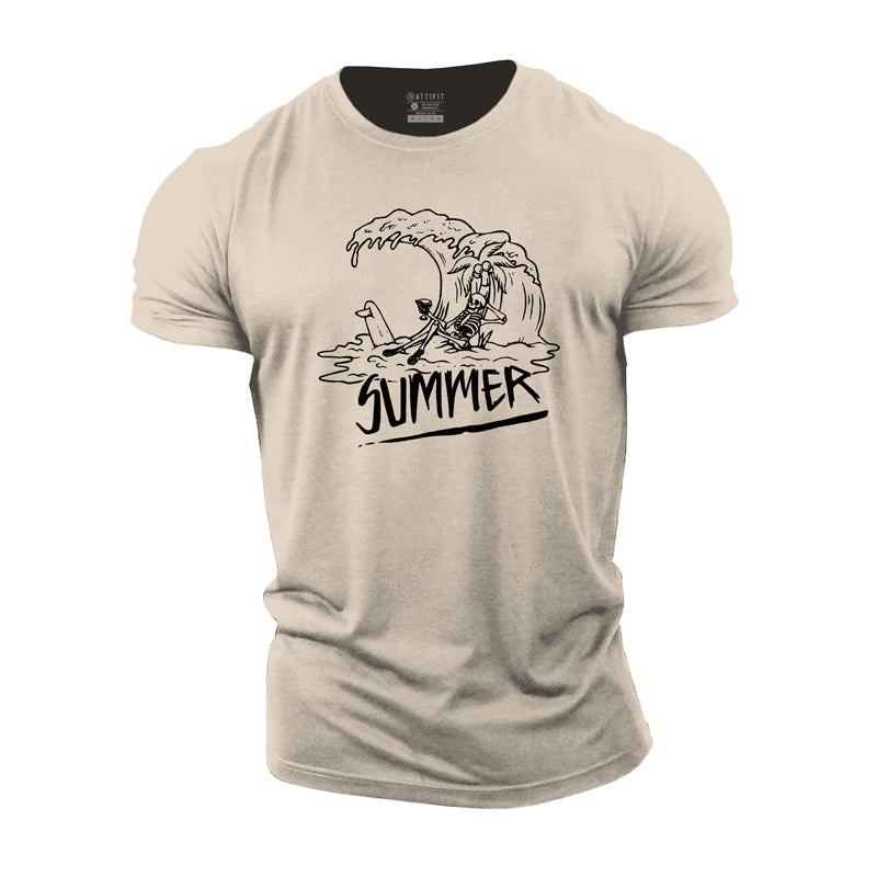 Cotton Summer Graphic Gym T-shirts