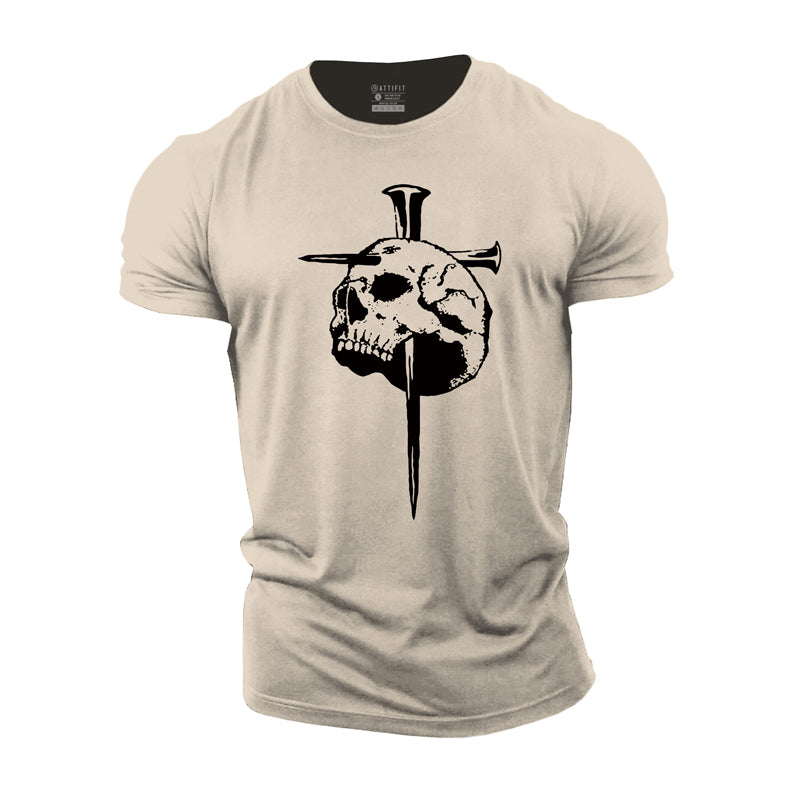 Skull Cross Cotton T-Shirt