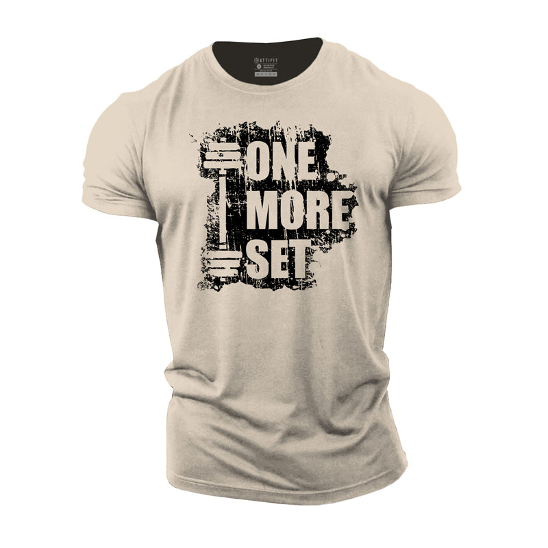 One More Set Graphic Cotton T-Shirt