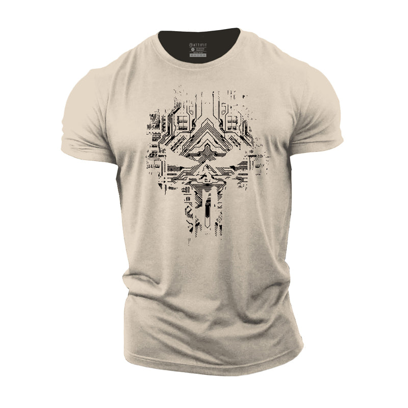 Digital Skeleton Cotton T-Shirt