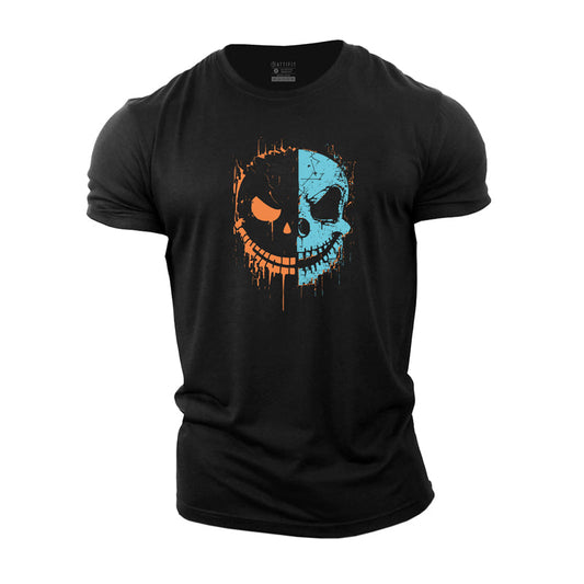 Smile Skull Emoticon Cotton T-Shirt