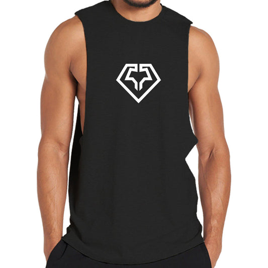 Cotton Diamond Graphic Tank Top