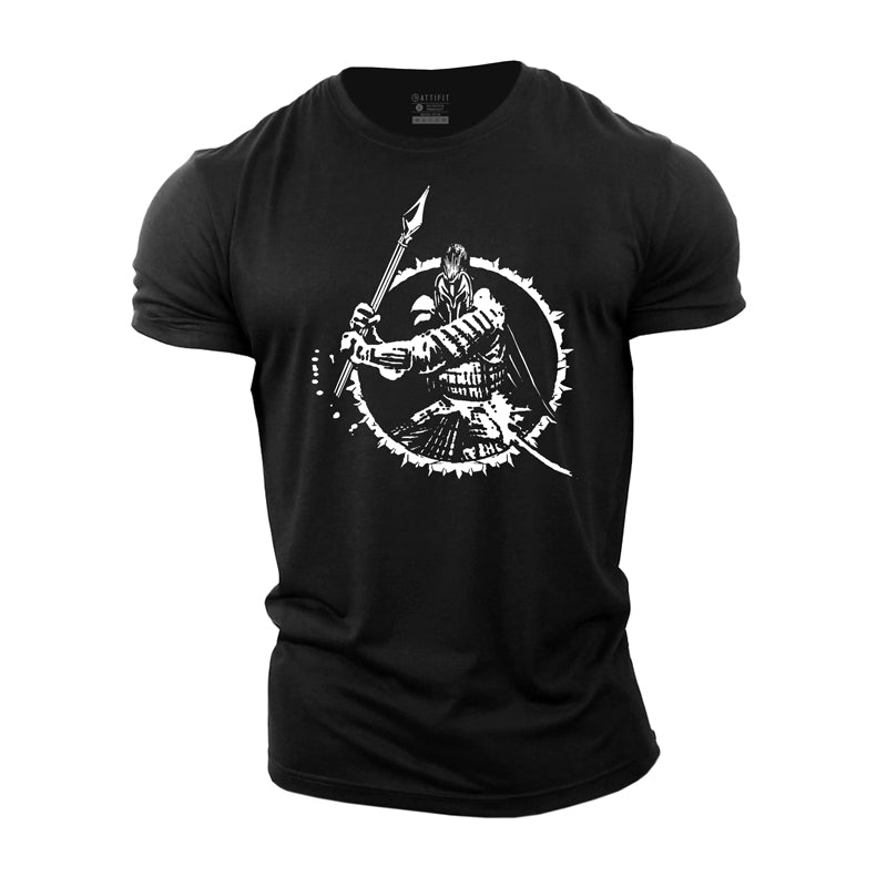 Cotton Spartan Warrior Workout Men's T-shirts