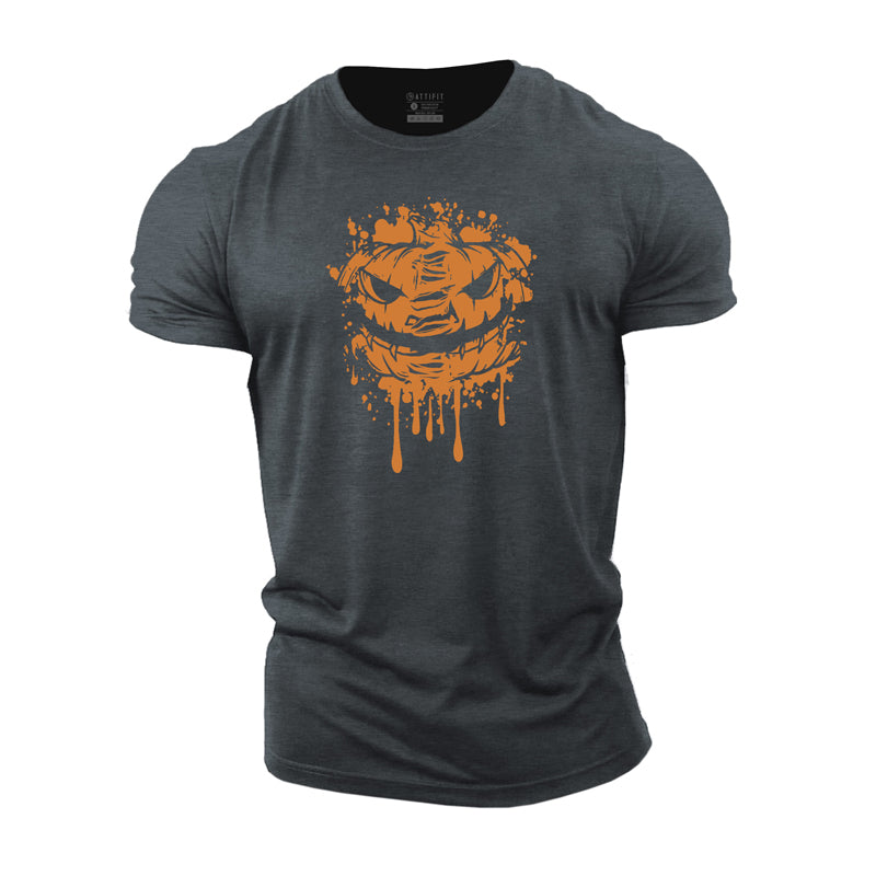 Cotton Halloween Pumpkin Gym T-shirts