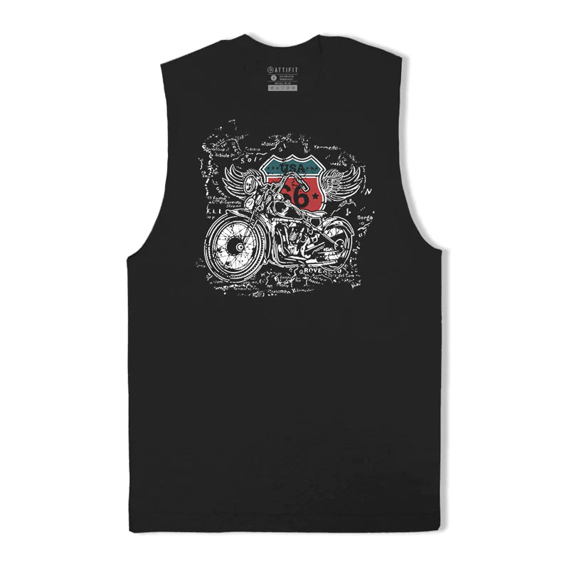 Cotton USA 66 Road Men's Tank Top