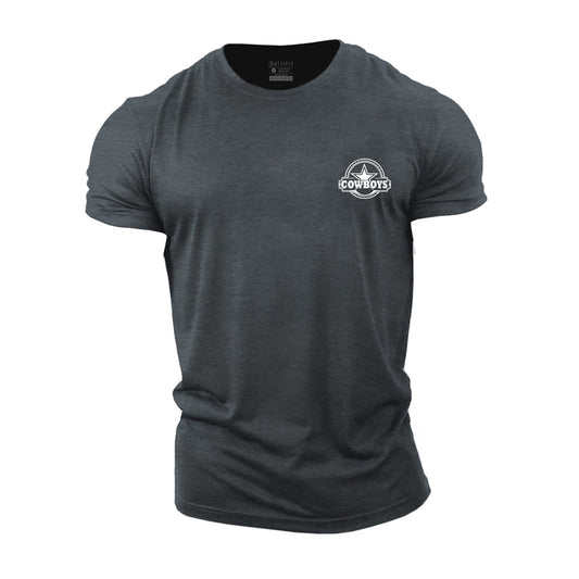 Cotton Cowboys Graphic Men's Fitness T-shirts