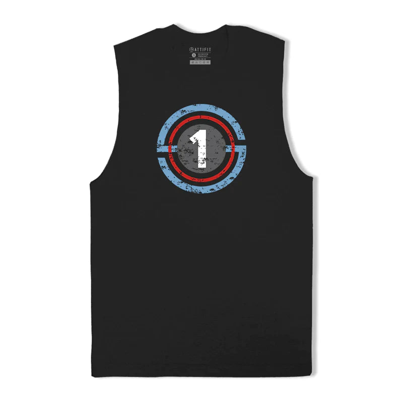 Cotton Number One Graphic Men's Tank Top