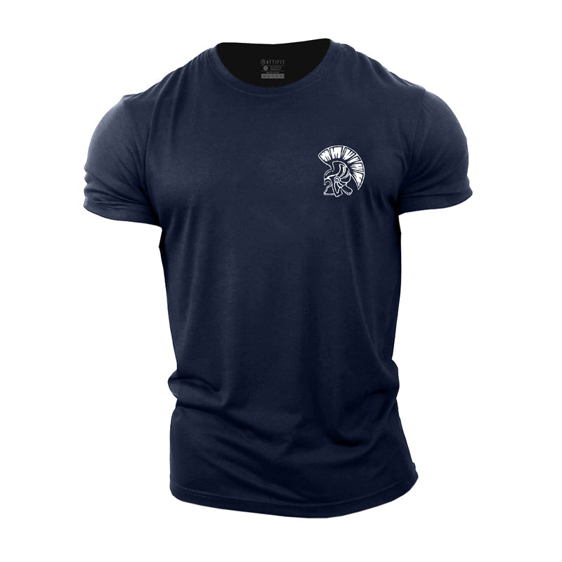 Cotton Spartan Warrior Graphic Fitness T-shirts