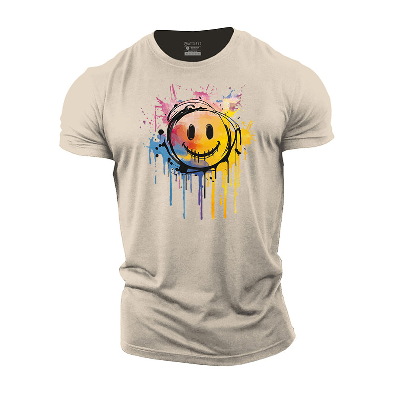 Gleeful Expression Cotton T-Shirt