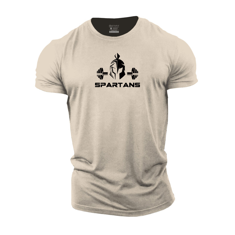 Helmet of Spartan Cotton T-Shirt