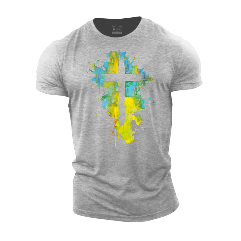 Multicolor Cross Cotton T-Shirt