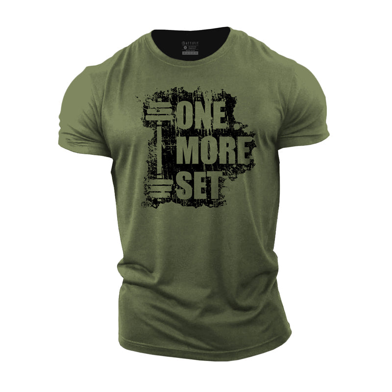 One More Set Graphic Cotton T-Shirt