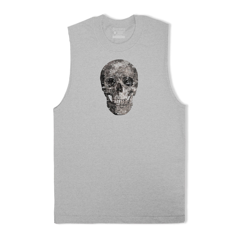 Cotton Skull Graphic Men's Tank Top