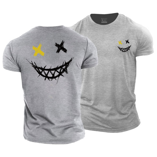 Gleeful Expression Cotton T-Shirt