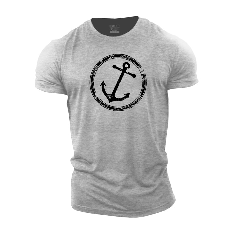 Cotton Anchor Graphic Men's Fitness T-shirts