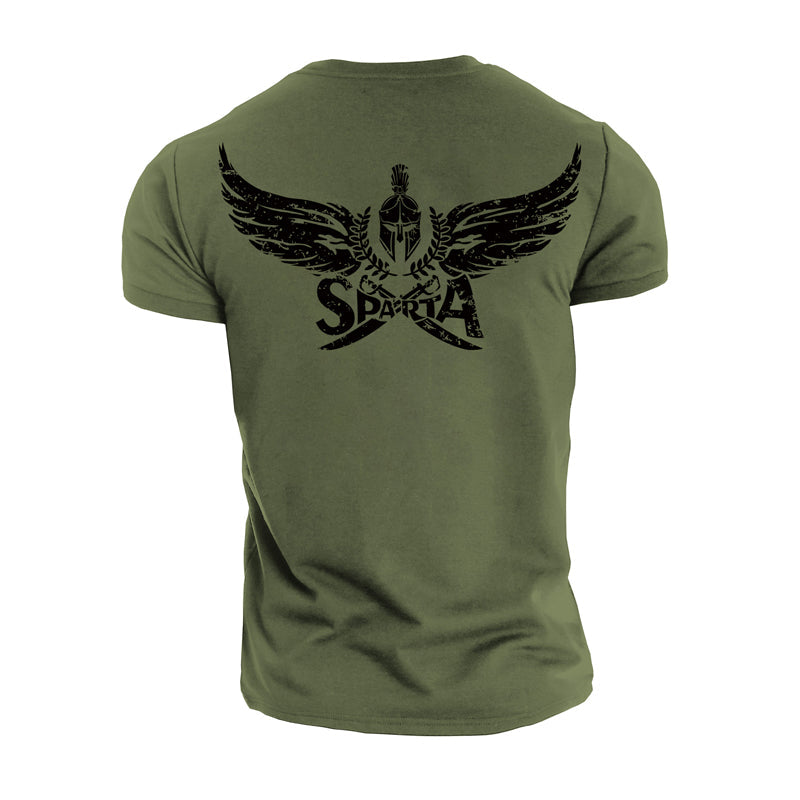 Cotton Men's Spartan Graphic T-shirts