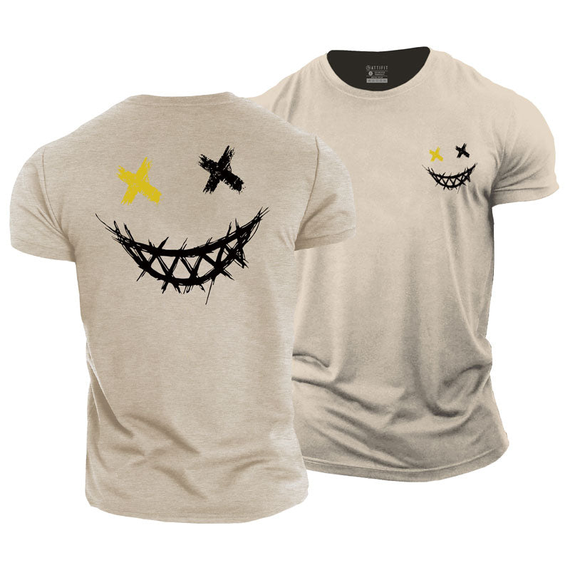 Gleeful Expression Cotton T-Shirt