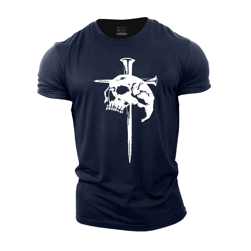 Skull Cross Cotton T-Shirt