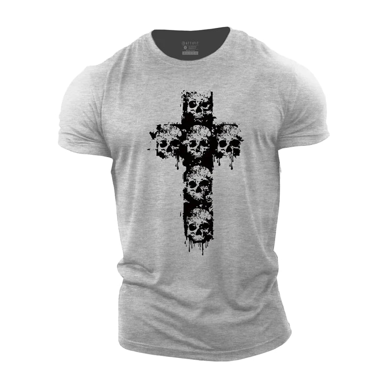 Skull Cross Cotton T-Shirt