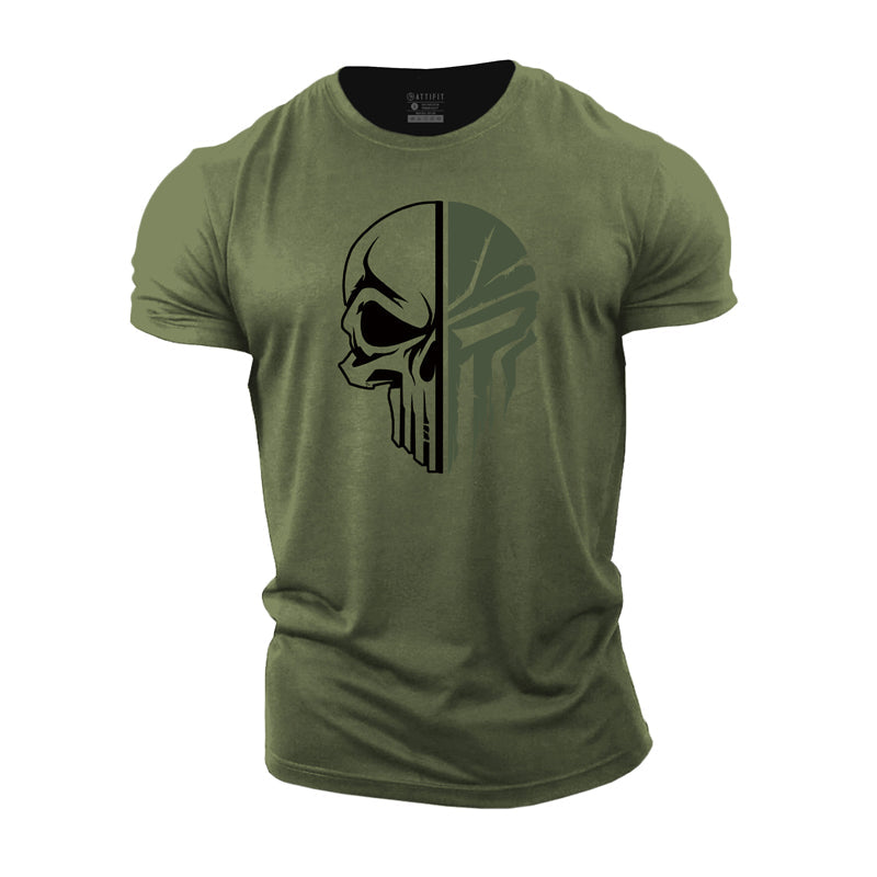 Skull Spartan Cotton T-Shirt