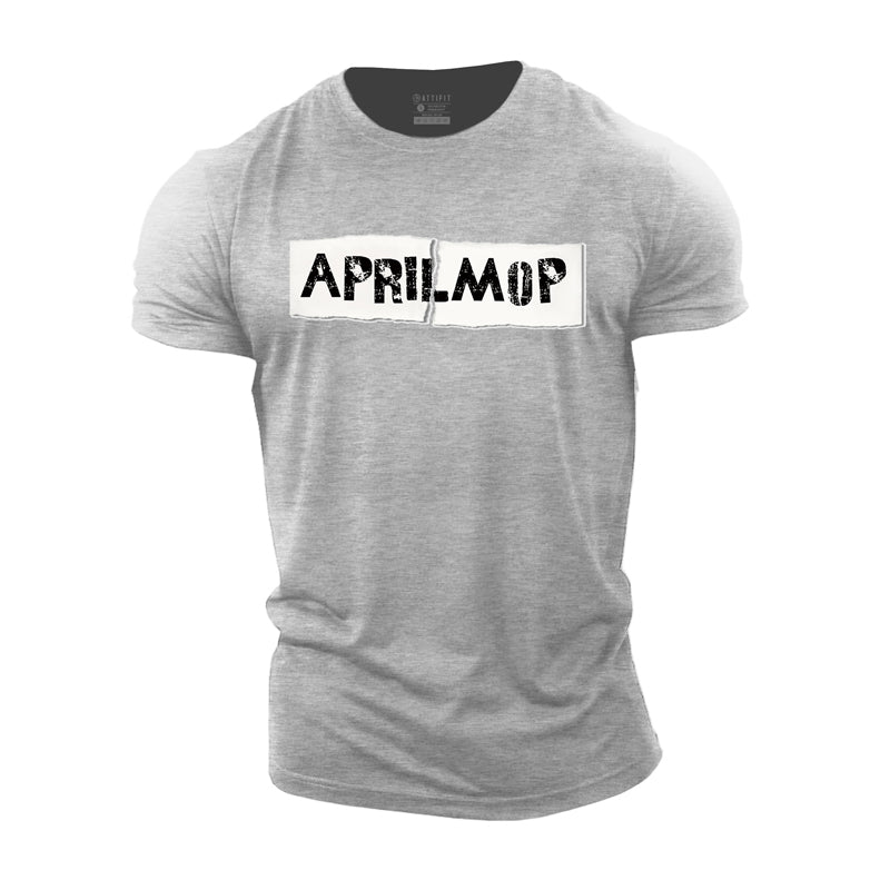 Cotton Aprilmop Graphic Men's T-shirts