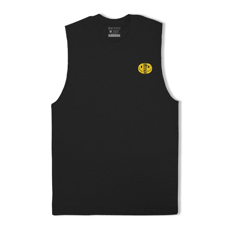 Cotton Smiley Face Men's Tank Top