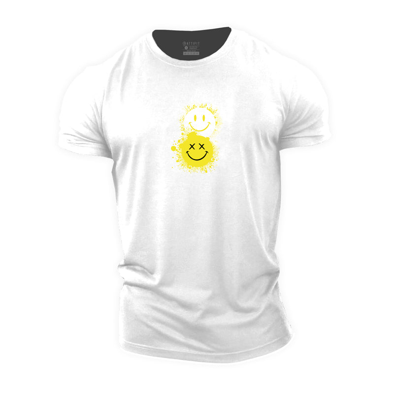 Grinning Face Cotton T-Shirt