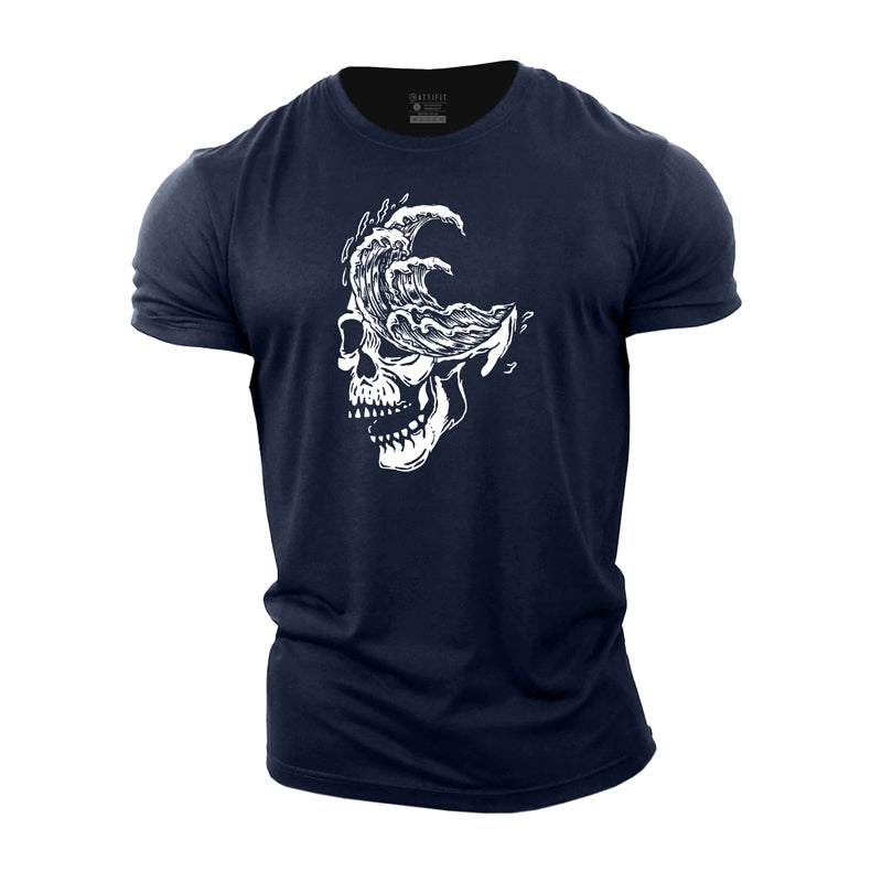 Skull Sea Cotton T-Shirt