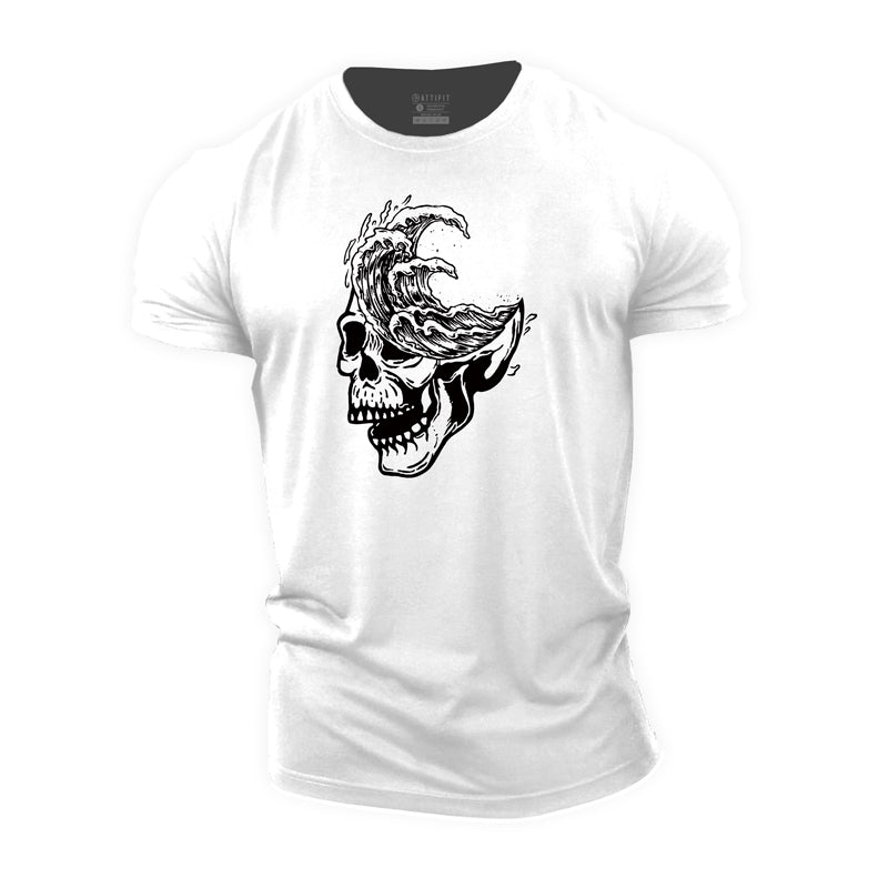 Skull Sea Cotton T-Shirt