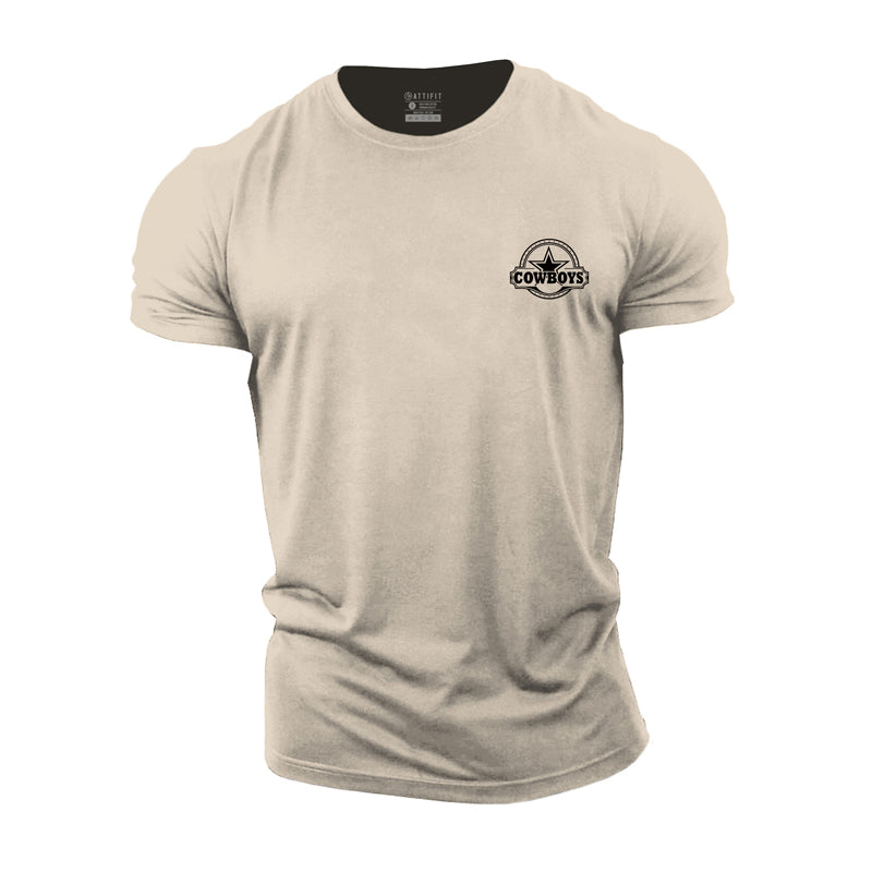 Cotton Cowboys Graphic Men's Fitness T-shirts