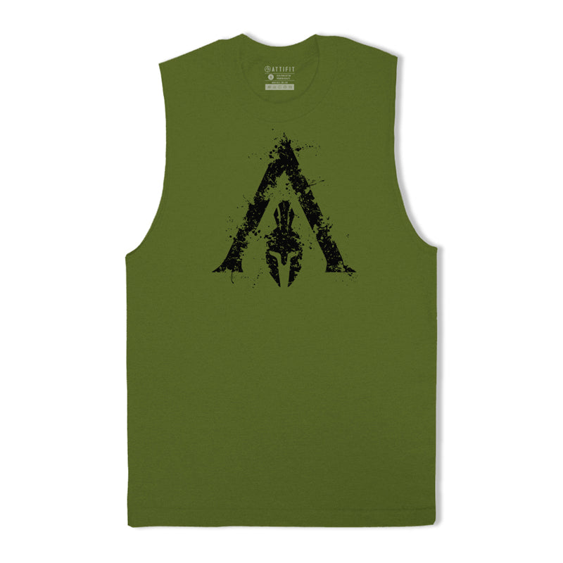 Cotton Spartan Graphic Tank Top