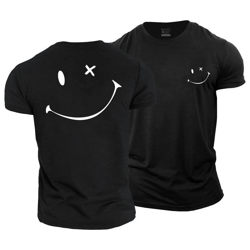 Happy Face Cotton  T-Shirt