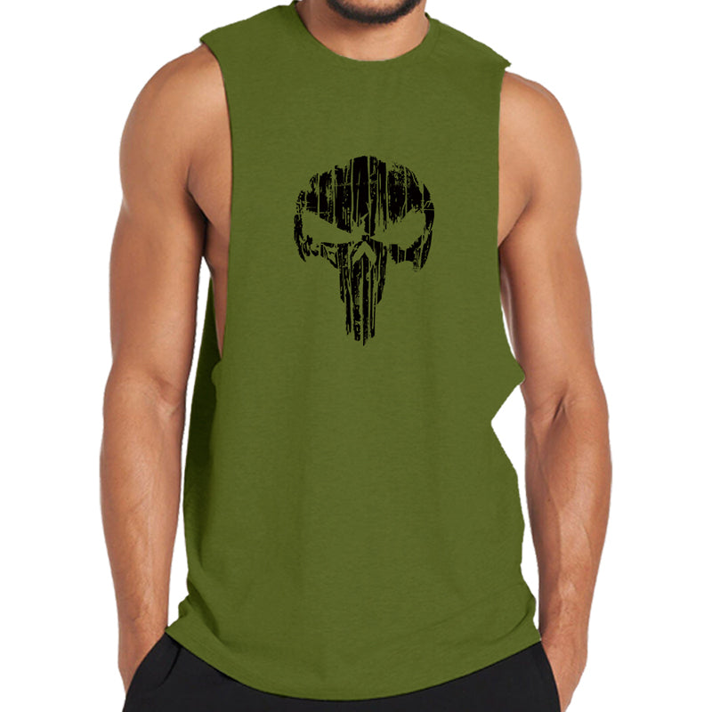 Cotton Skull Workout Tank Top