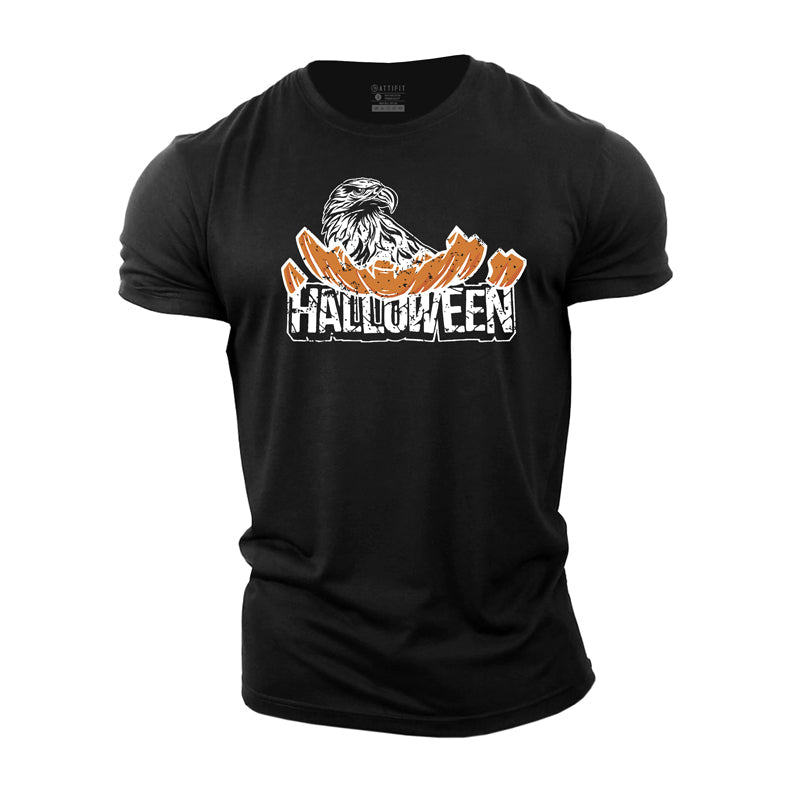 Cotton Halloween Eagle Workout T-shirts