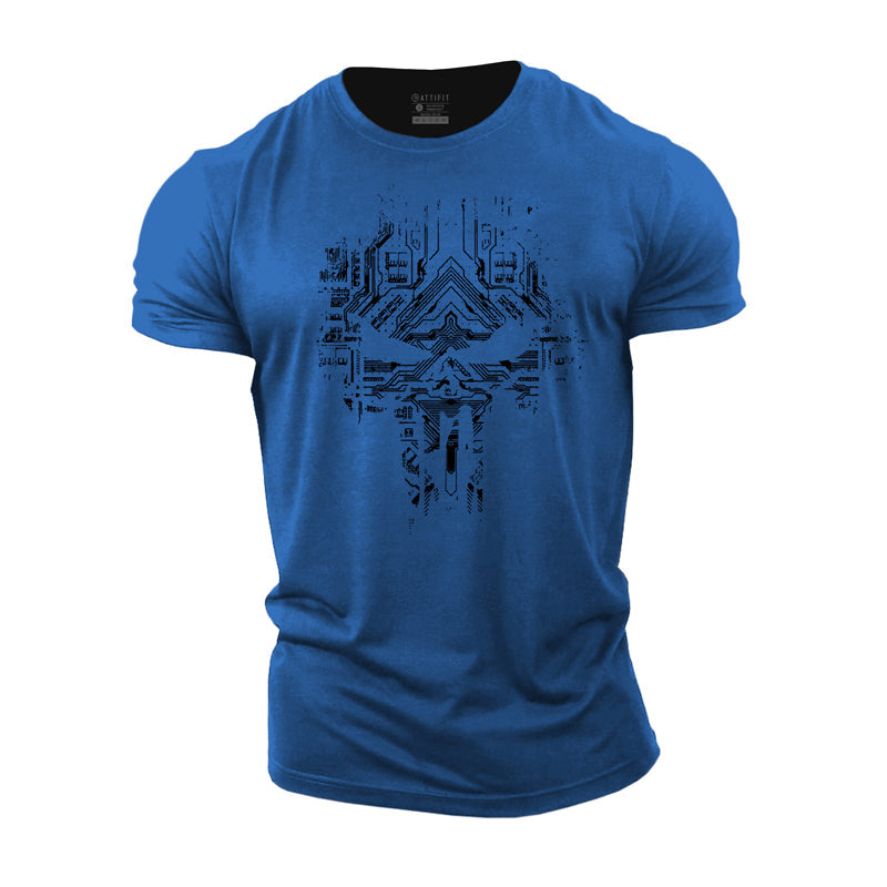 Digital Skeleton Cotton T-Shirt